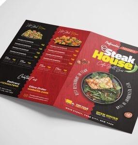 Izrada Brosure Bi Fold Za Restoran Min